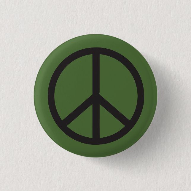 Badge Rond 2,50 Cm Signe de paix (Devant)