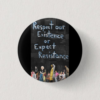 Badge Rond 2,50 Cm Signe de protestation