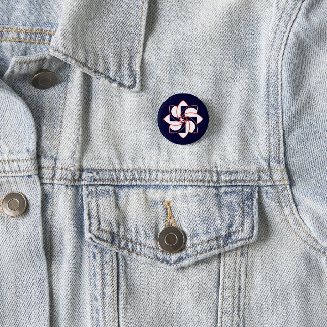 Badge Rond 2,50 Cm Signe HOSH (En situation)