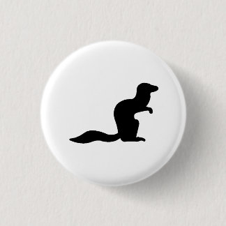 Badge Rond 2,50 Cm Silhouette de mangouste