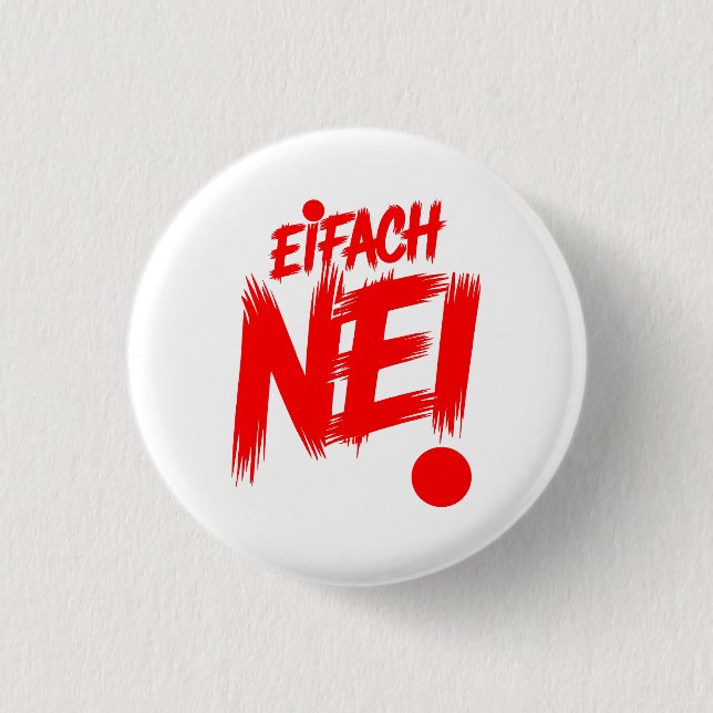 Badge Rond 2,50 Cm Simplement non (Devant)