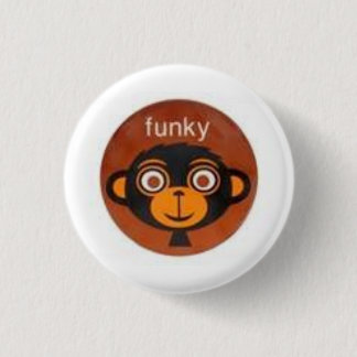 Badge Rond 2,50 Cm Singe génial