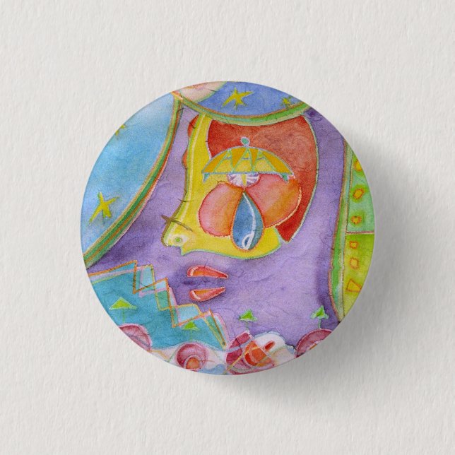 Badge Rond 2,50 Cm Sirène dans ma cuisine (Devant)