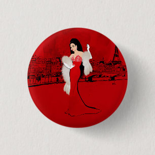 Badge Rond 2,50 Cm Sizzling à Paris