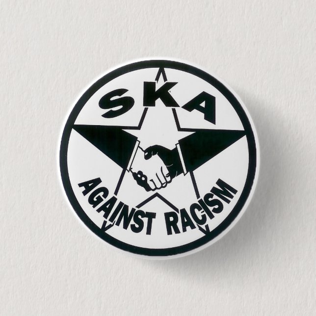 Badge Rond 2,50 Cm Ska contre le racisme (Devant)