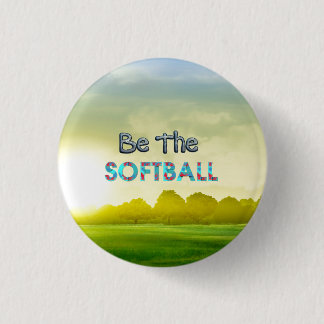Badge Rond 2,50 Cm Slogan de softball TOP