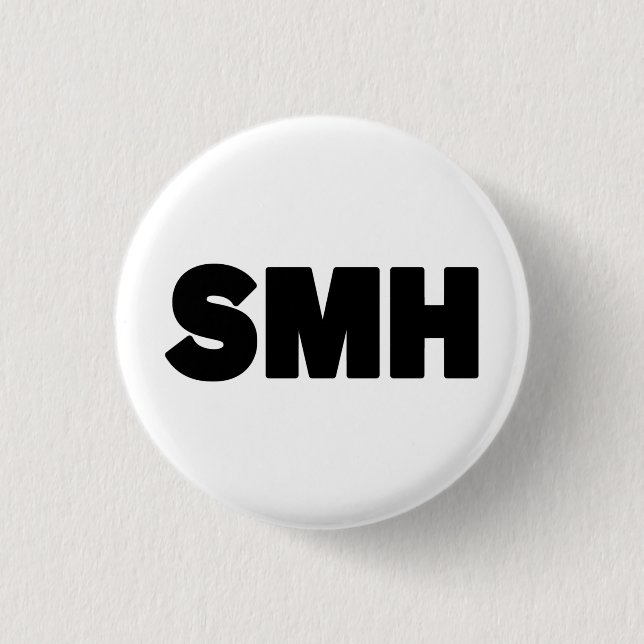 Badge Rond 2,50 Cm SMH | Écart de texte (Devant)