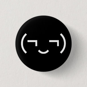 Badge Rond 2,50 Cm Smug Emoticon (‿MD) Kaomoji japonais