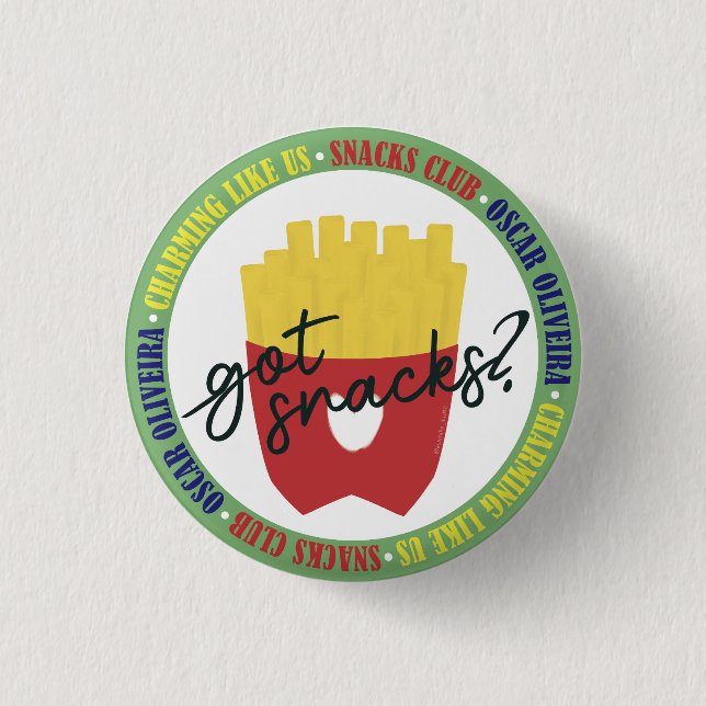 Badge Rond 2,50 Cm Snacks - CA (Devant)