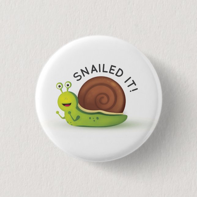Badge Rond 2,50 Cm Snailed il bouton (Devant)
