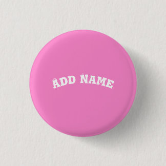 Badge Rond 2,50 Cm Solide Plain Taffy Bébé rose