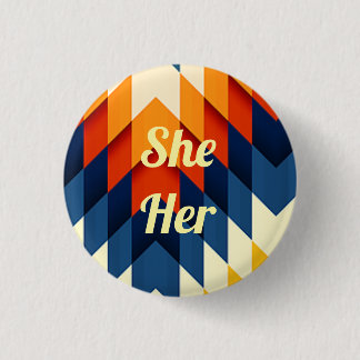 Badge Rond 2,50 Cm Son Pronononoun Sexe