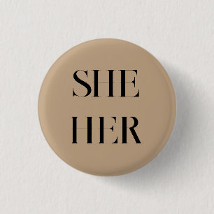 Badge Rond 2,50 Cm Son Pronounounounours Minimaliste Vintage Bouton