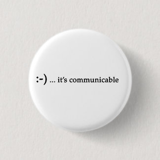Badge Rond 2,50 Cm sourire… c'est bouton communicable