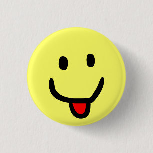 Badge Rond 2,50 Cm Sourire heureux