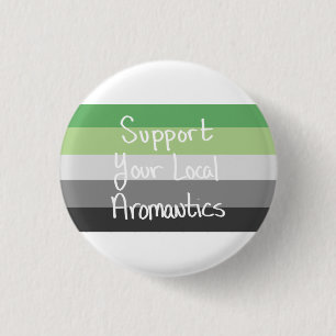 Badge Rond 2,50 Cm Soutenez votre bouton local d'Aromantics