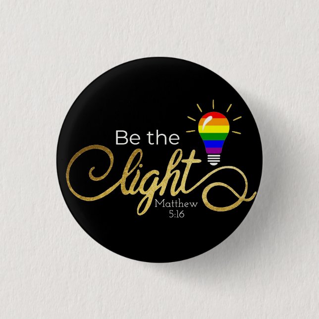 Badge Rond 2,50 Cm Soyez léger LGBTQ (Devant)