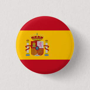 Badge Rond 2,50 Cm Spain flag Button