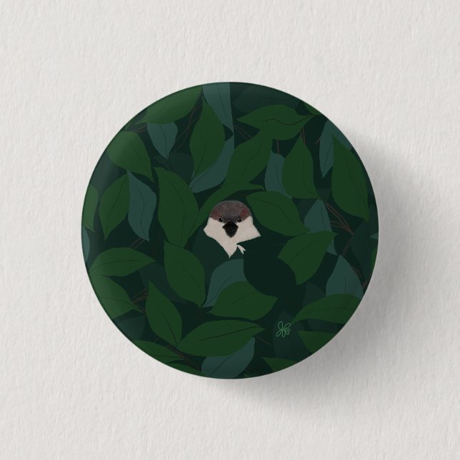 Badge Rond 2,50 Cm Sparrow est en train de chercher ! ズ 見 ま す ! (Devant)