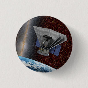 Badge Rond 2,50 Cm SPHEREx Chasseur Galaxy Spacecraft