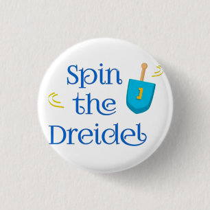 Badge Rond 2,50 Cm Spin Le Dreidel