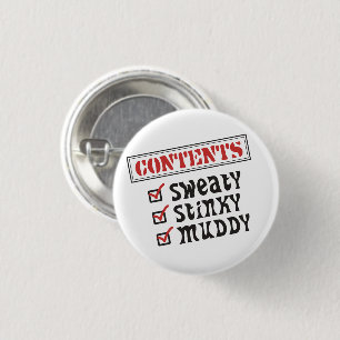 Badge Rond 2,50 Cm Sports amusants - © Contenu : Doux, puant, boueux