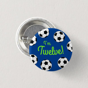 Badge Rond 2,50 Cm Sports de football fête d'anniversaire