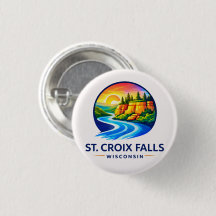 St. Croix Falls Wisconsin Scenic River & Cliffs
