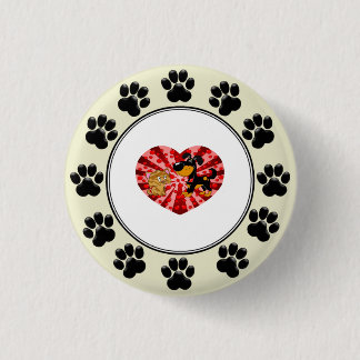 Badge Rond 2,50 Cm St Saint-Valentin