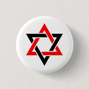 Badge Rond 2,50 Cm Star of David