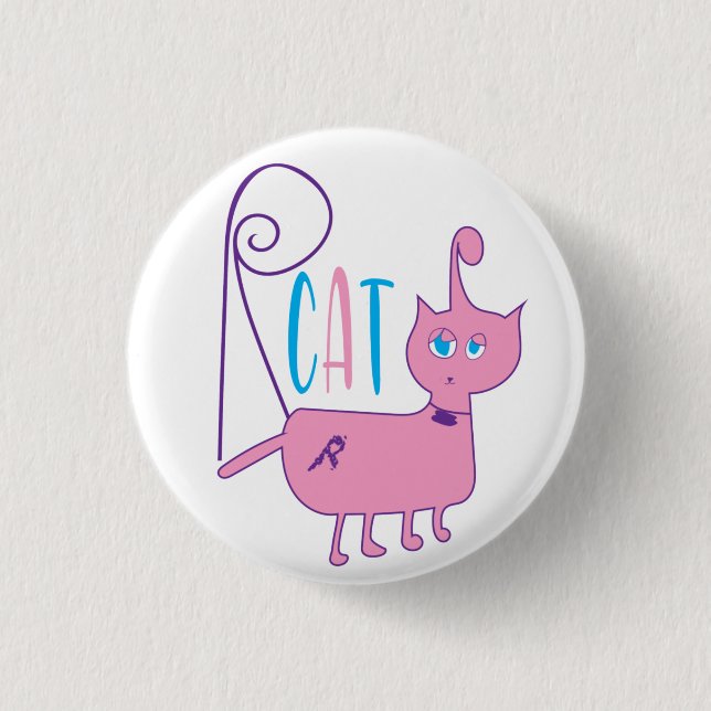 Badge Rond 2,50 Cm Sticker rond classique pour chat (Devant)