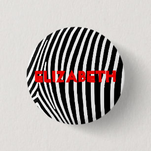 Badge Rond 2,50 Cm Stripes Zèbre Personnalisées