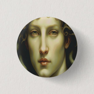 Badge Rond 2,50 Cm Style Renaissance de la Médusa