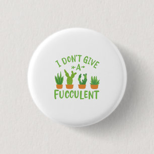 Badge Rond 2,50 Cm Succulents Plante