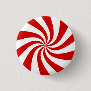 Badge Rond 2,50 Cm sucre de canne rouge