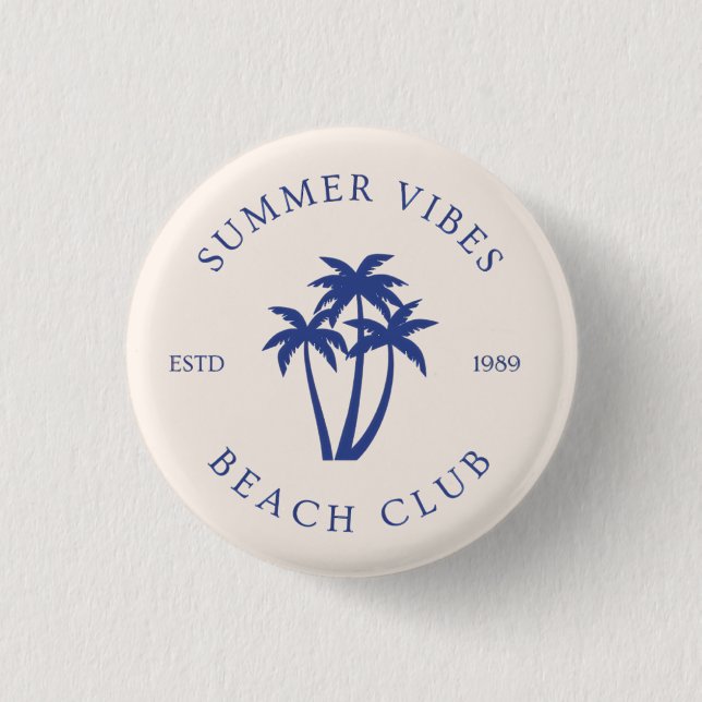 Badge Rond 2,50 Cm Summer Vibes Button (Devant)