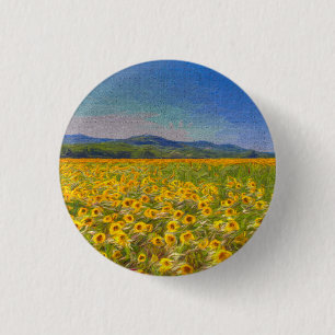 Badge Rond 2,50 Cm Sunflower Dreams Art
