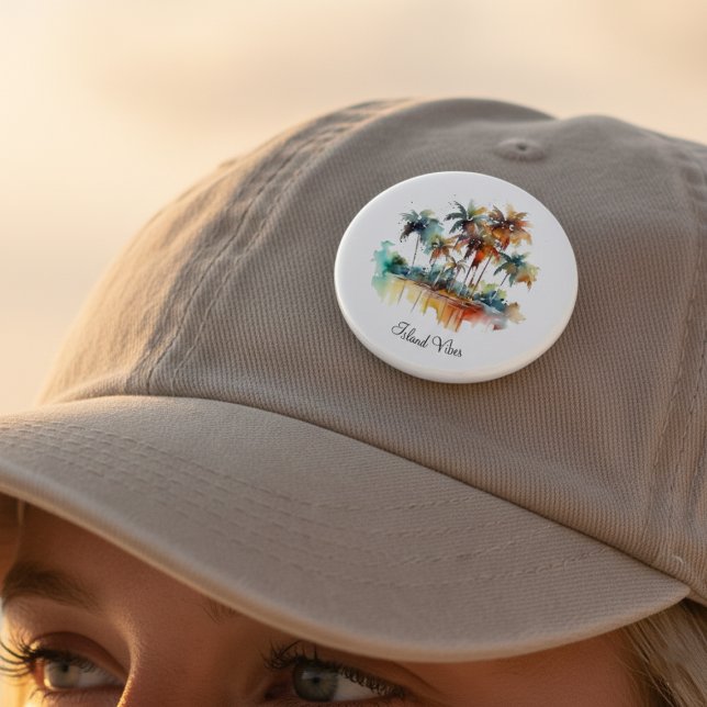Badge Rond 2,50 Cm Sunset Grove, sur mesure (Créateur téléchargé)