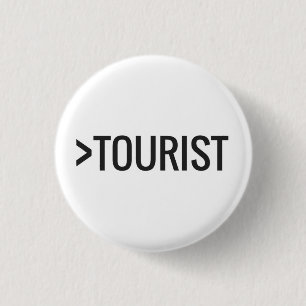 Badge Rond 2,50 Cm Supérieur à un bouton touristique