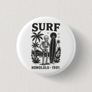 Badge Rond 2,50 Cm Surf Honolulu