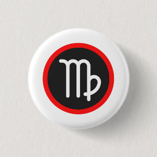Badge Rond 2,50 Cm Symbole astrologique Virgo