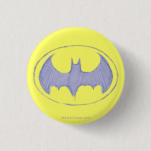 Badge Rond 2,50 Cm Symbole Batman   Carnet de croquis en violet