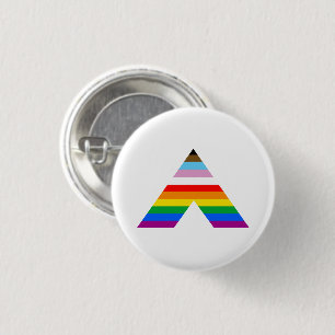 BADGE ROND 2,50 CM SYMBOLE D'ALLIANCE LGBTQ POC