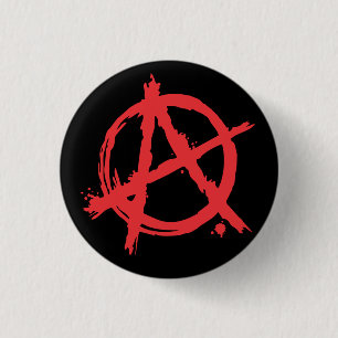 Badge Rond 2,50 Cm Symbole d'anarchie