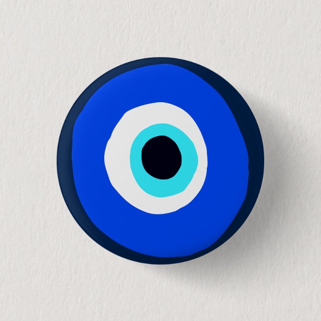 Badge Rond 2,50 Cm Symbole de bonne chance des yeux grecs (Devant)
