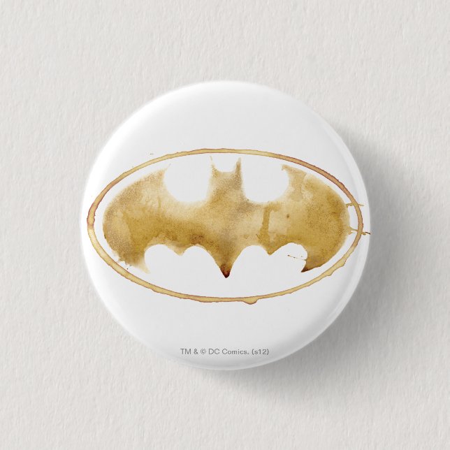 Badge Rond 2,50 Cm Symbole de chaume de café (Devant)