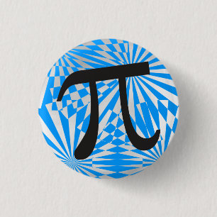 Badge Rond 2,50 Cm Symbole de Rétro Pi