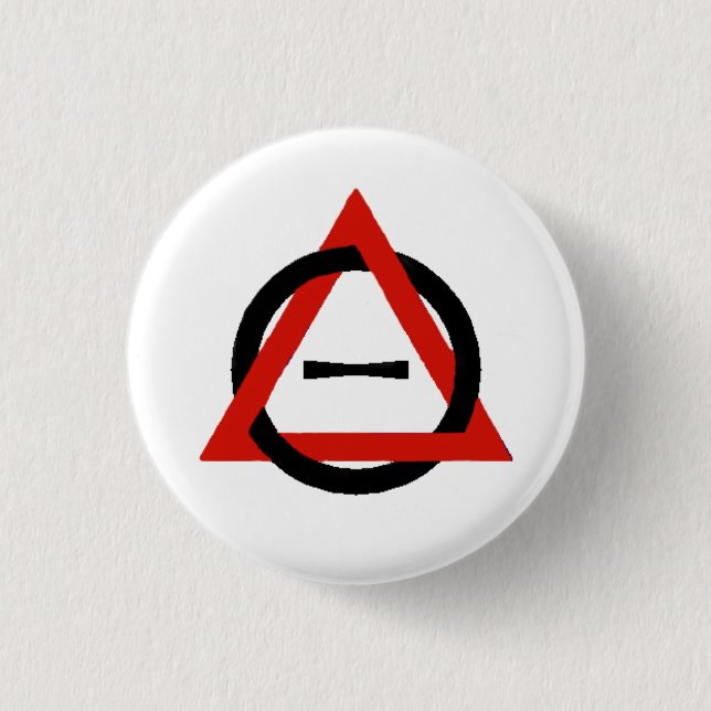 Badge Rond 2,50 Cm Symbole de Therian (Devant)