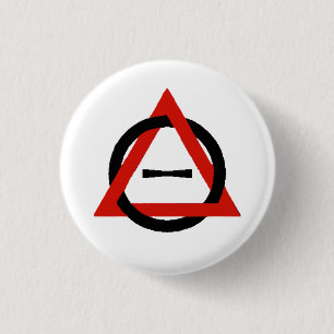 Badge Rond 2,50 Cm Symbole de Therian