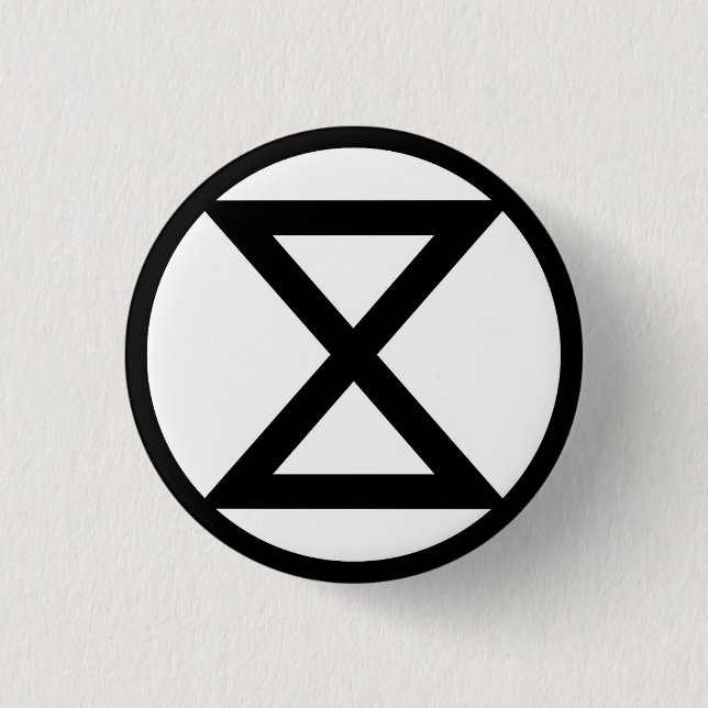 Badge Rond 2,50 Cm Symbole d'extinction (Devant)